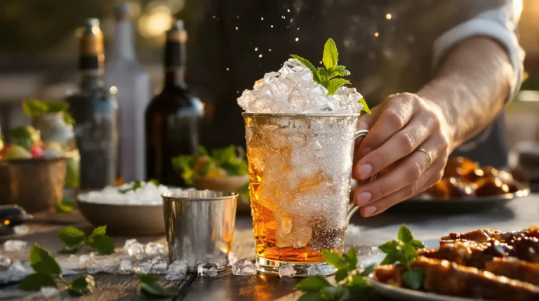 Au Kentucky, on ne sert jamais le bourbon pur : ce rituel glacé à la menthe séduit tout le monde