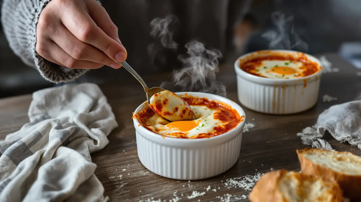 C’est le plat que je fais quand je n’ai envie de rien préparer : œufs cocotte tomate-fromage en 12 min C’est le plat que je fais quand je n’ai envie de rien préparer : œufs cocotte tomate-fromage en 12 min