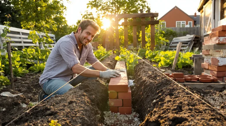 Comment fabriquer une bordure de potager durable en bois, briques ou matériaux recyclés