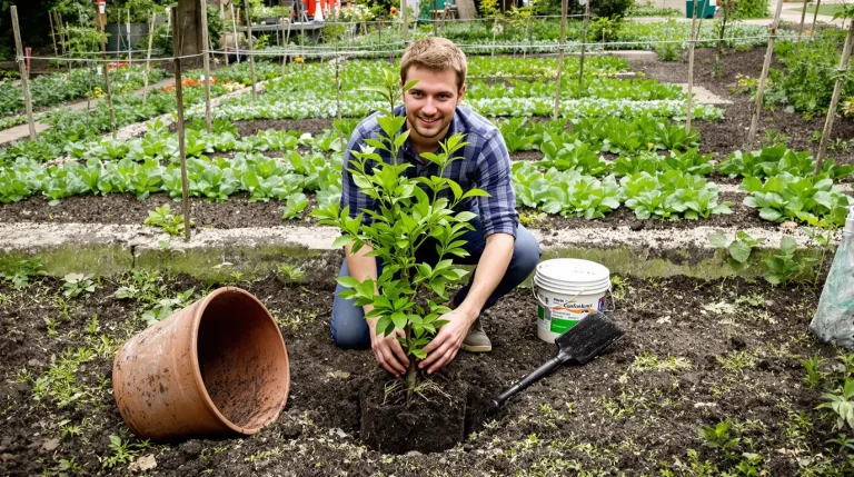 J’ai enfin un jardin, surtout pour mes arbres fruitiers qui végétaient sur mon balcon
