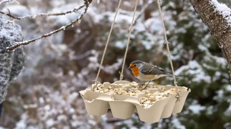 Ne jetez plus vos vieilles boîtes d’œufs : elles attirent les oiseaux au jardin tout l’hiver